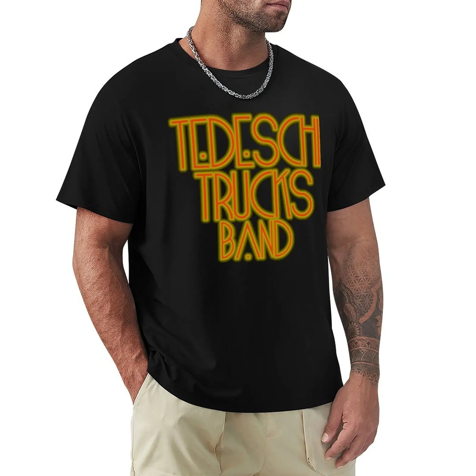 TEDESCHI TRUCKS BAND T-Shirt Minimalist Casual Short Sleeve Top