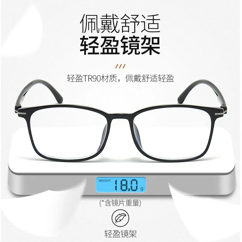 Transparente Quadratische Computer Brille Rahmen Frauen Männer Anti Blau Licht Rechteck Brillen Blockieren Optische Spektakel Brillen – Detail 4