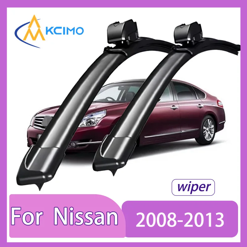 

For Nissan Teana J32 2008-2013 Nissan Maxima Front Windshield Wiper Blades 2pcs Quiet Rain Windscreen Window Accessories