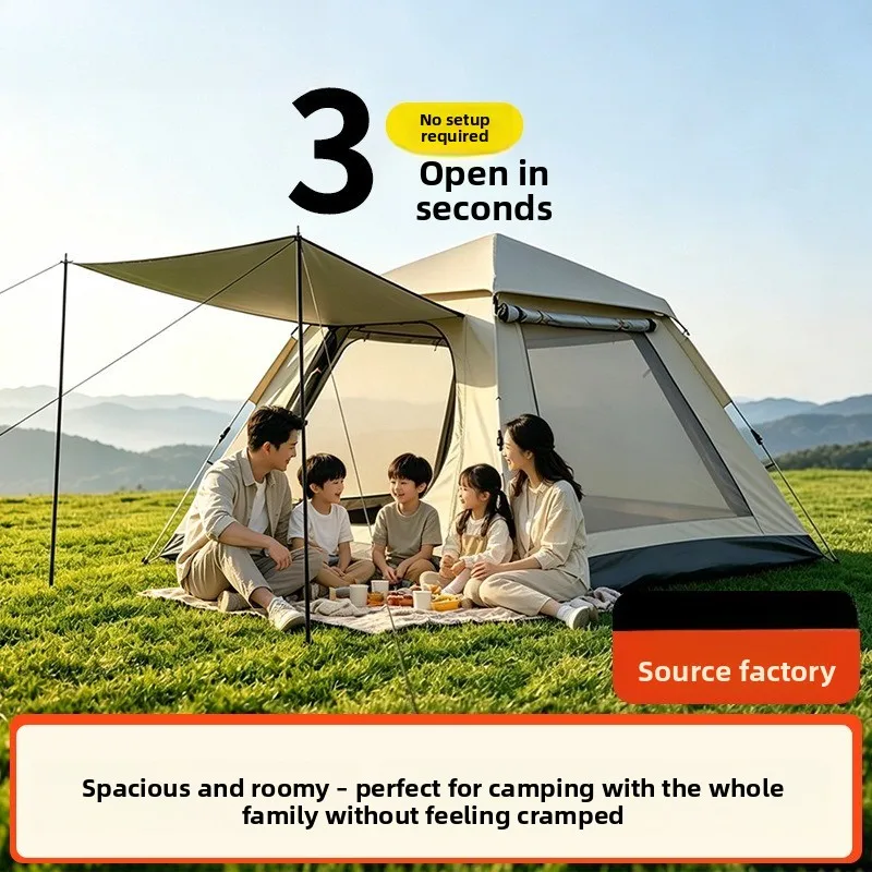 One Click Instant Setup Camping Tent Outdoor Sunproof Waterproof Portable Fast Opening Tent Camping Beach Tent Tents
