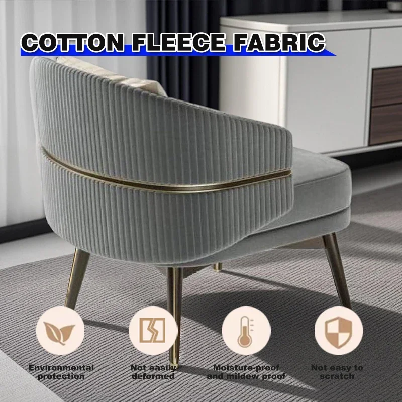 

-High Quality Luxury Hotel Guest Chair Living Room Leisure Fabric Single Back Sofa Chair