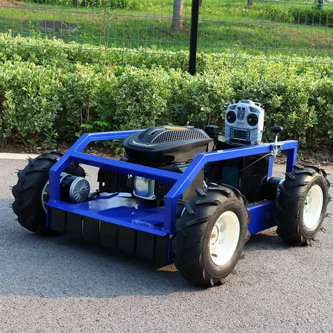 Customized Remote Control Lawn Mower Zero Turn Robot Grass Cutter 24V Voltage Euro V Emission Standards Outdoor Gardening