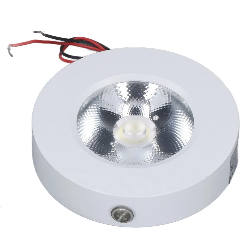 3W LED Spot Light 110V Aluminum Recessed Ceiling Light Outer Diameter 7.5cm / 3in White Light 6500K COB LED Downlight Corridor