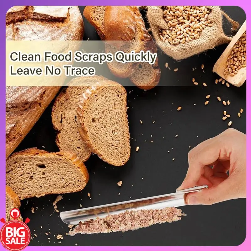 صفقة كبيرة الفولاذ المقاوم للصدأ الجدول كسرة الكناس مطعم كسرات الكناس مع مشبك الجيب الجدول كسرة تنظيف أداة لخدمة المنزل