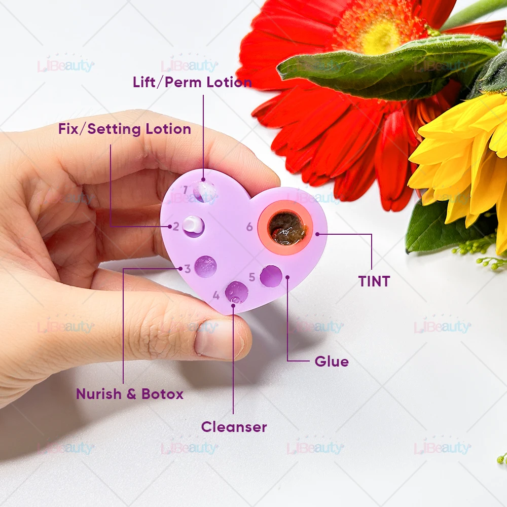 Libeauty 1 Stück Mini-Silikonpalette mit 5 oder 6 Funktionen für Wimpernlifting und -färbung, Augenbrauenlaminierung, Wimpernperm-Pads, Make-up-Werkzeuge – Detail 12