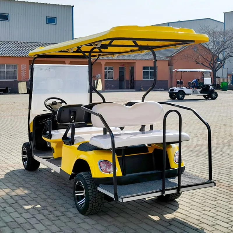 New 4 6 8 10 Seater Electric Golf Cart Sightseeing Car Can Be Customized Gasoline Double-Row Back-To-Back Special Car For Adults