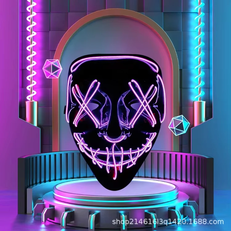 New 2025 Hot Wireless Hallowee - огляд і ціна Led Purge Mask Halloween