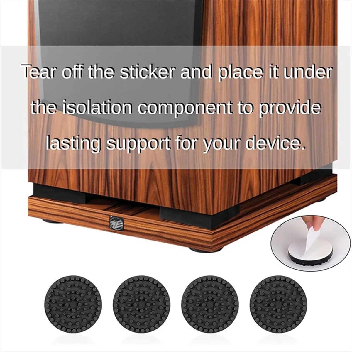 2026 Trend HiFi Speaker Stand Feet Pads, Audio Isolation Feet, Hi-End Speaker Isolator Pads Resonance Reducer 4pack