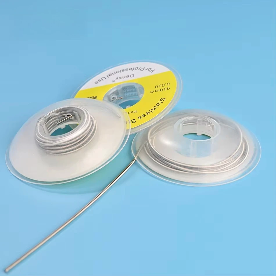 2 Pcs 910mm/Roll Orthodontic Close Spring Stainless Steel Close Spring Dental SS Coil Spring Orthodontic Material Accessories