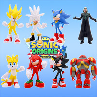 Hot whole set sale Sonic Tails Werehog Action Figures Blue Shadow Doll Cartoon Figurines Collectible Dolls Kids Hedgehog Toy
