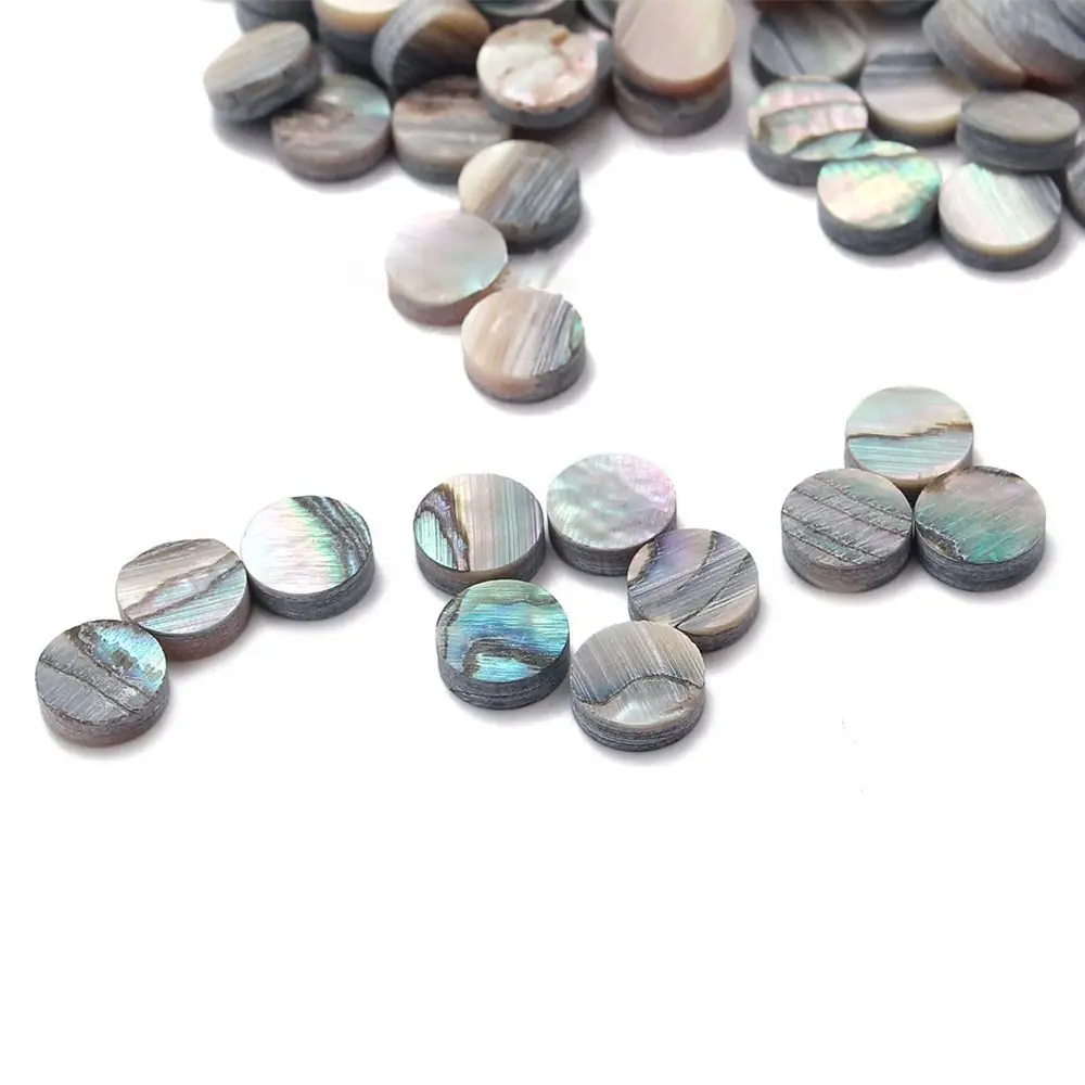 10 قطعة الأبيض الملونة الغيتار فريتس أجزاء الأصابع أذن البحر النقاط الترقيم نقطة اللؤلؤ قذيفة النقاط أذن البحر البطانة النقاط