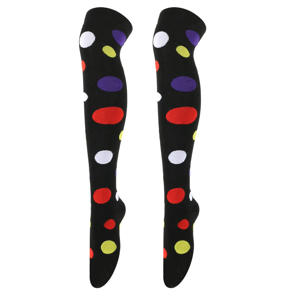 Große gepunktete Strümpfe für Damen, über Knie, hohe lange Socken, bunter Kuh-Druck, Anime-Performance, Cosplay-Requisiten, Party, Festival, Geschenke – Detail 8