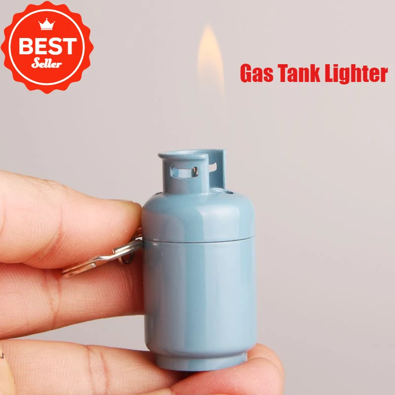 Mini Small Gas Lighter Metal Creative Open Flame Cigarette Lighters & Smoking Accessories Butane Fuel Men's Cigar Factory Sales