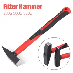 Flat Head Fitter Hammer Durable Hand Tools 200g 300g 500g Duckbill Hammer Carbon Steel Sheet Metal Hammer Architectural