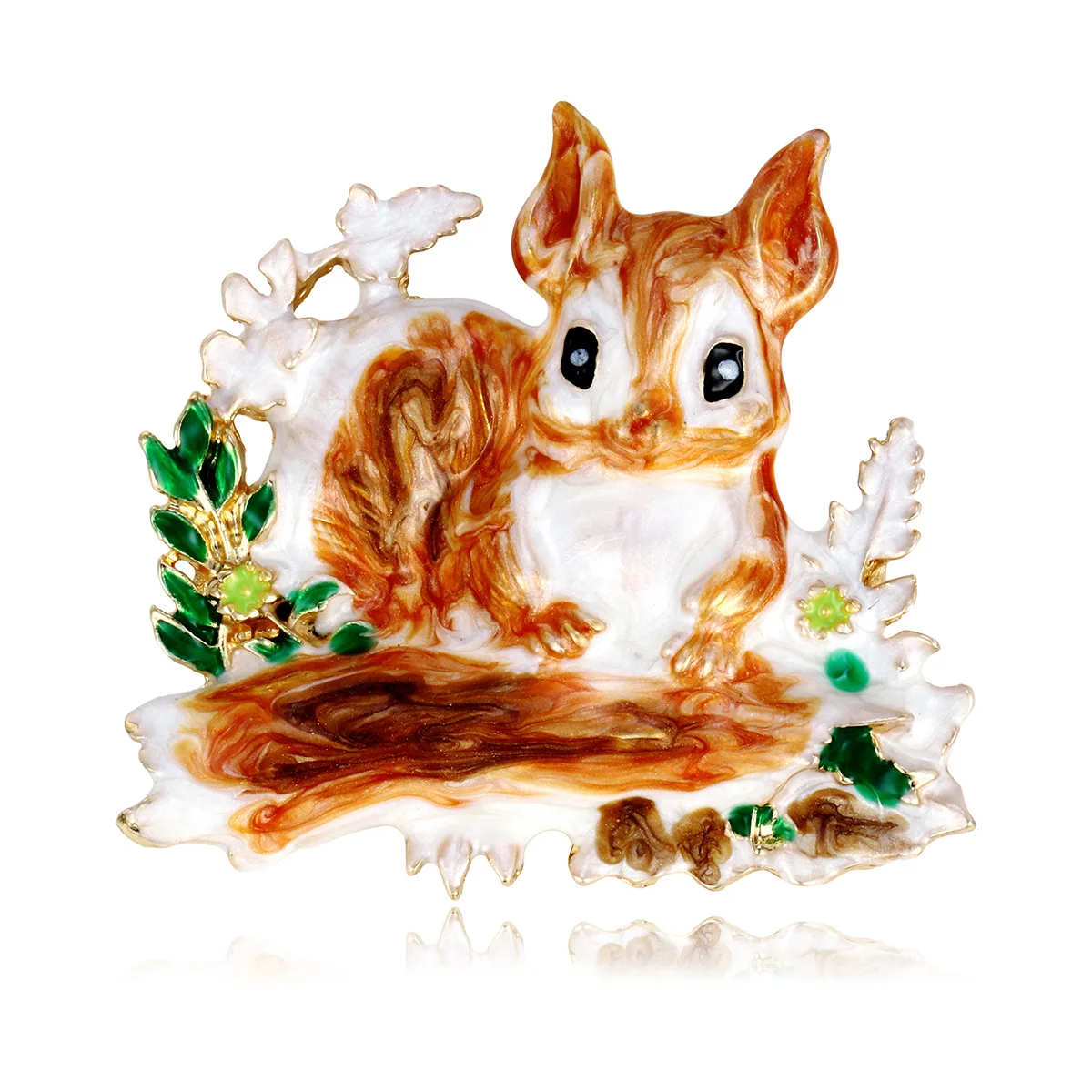 

Cute Animal Squirrel Brooch, Girl's Creative Cartoon Style Lapel Pin, Banquet Gift For Friends, Event Daily Accessory Gift