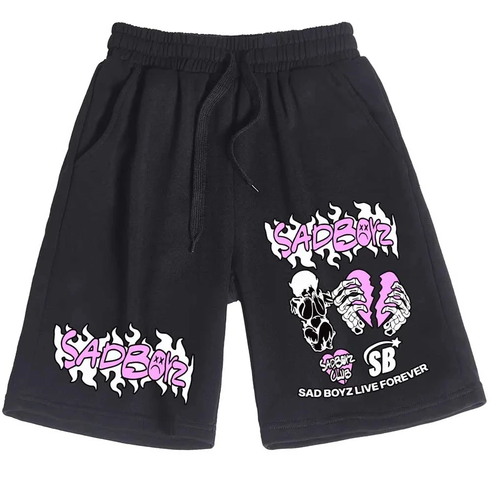 2024 Sad Boy Junior H Men's Fashion Shorts Summer New Sports Men's and Women's Shorts