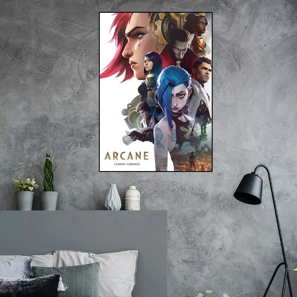 Bilibili Arcane L-LOL Poster Home Room Decor Aesthetic Art Wall Painting Stickers