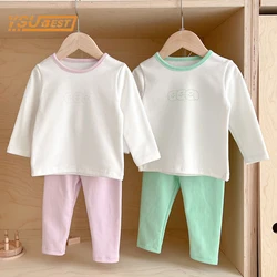 Kids Baby Girls Boys Long Sleeve Printing T-shirt + Pants Clothing Sets Infant Baby Girl Boy Pajamas Children's Clothes Suit