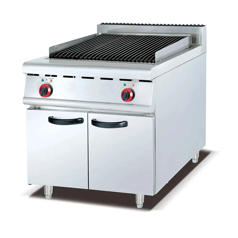 RTK Lava Commercial Kitchen Equipment Stainless Steel Gas Style Lava Rock Grill