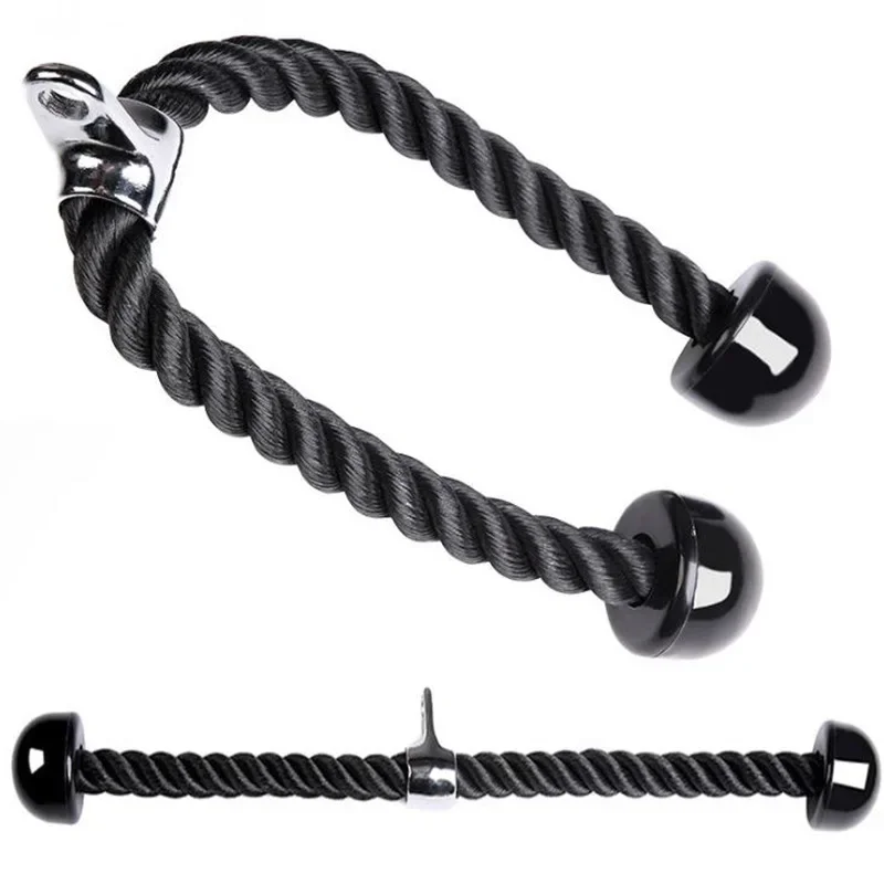 Gym Accessories Fitness Tricep Rope Cable Pull Down Rope Exercise Equipment Weights Handles Workout Muscle Training For Fitness