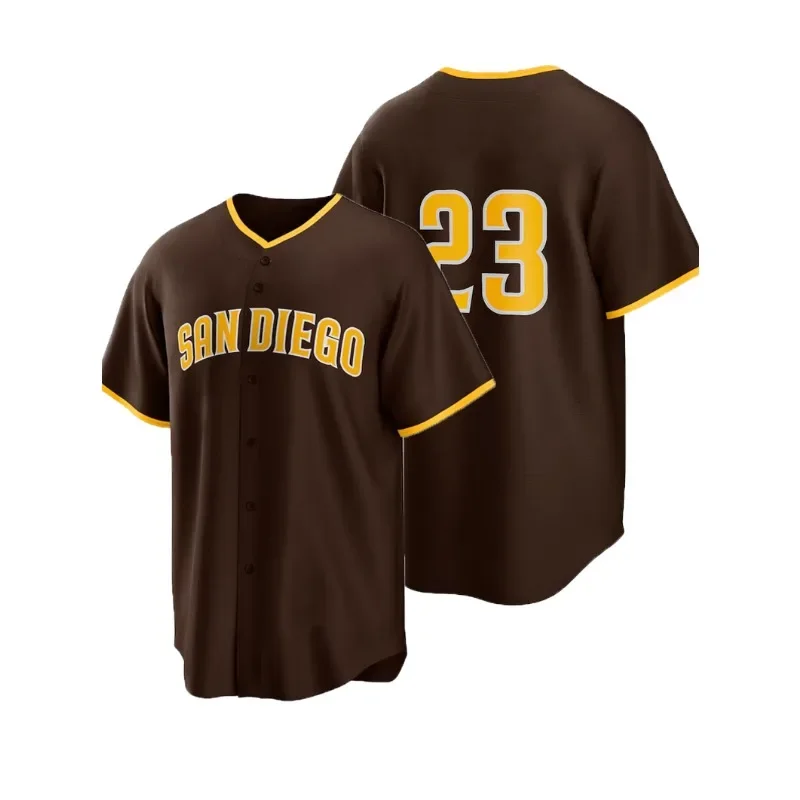 San Diego Padres Baseball Jersey Comfortable Sportswear Quick-Dry Embroidered Shirt Competition Uniform Unisex Short Sleeve Top