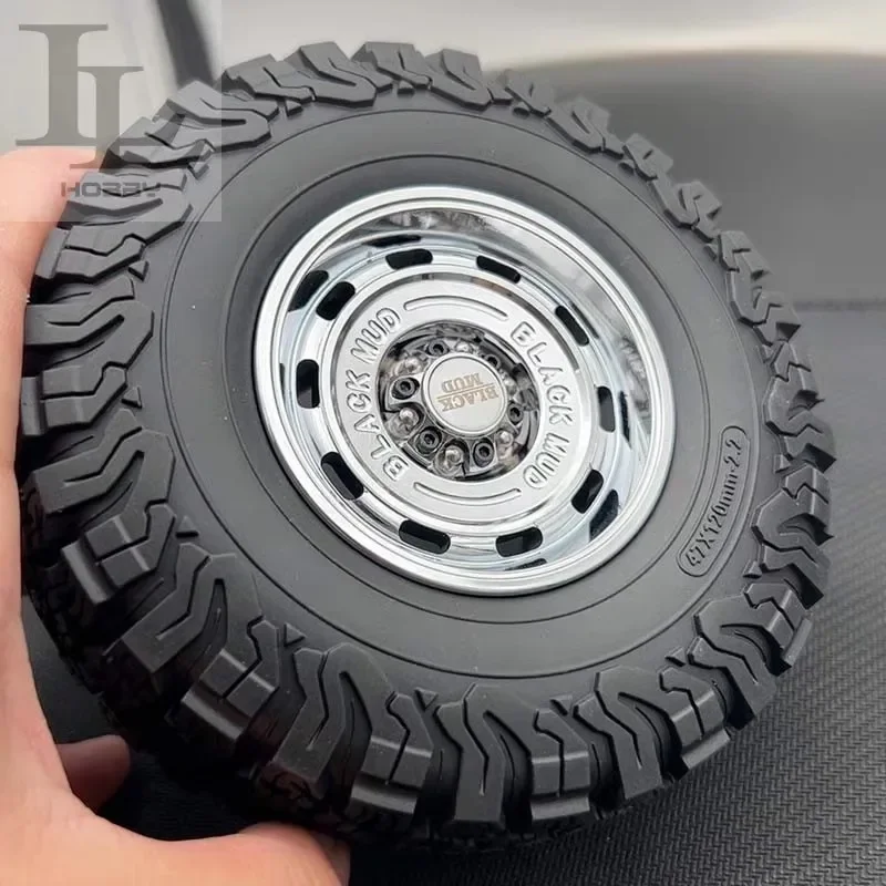 2-parowa piasta koła CNC Retro do samochodu gąsienicowego 1/10 RC Traxxas TRX4 SCX10 Tank 300 rhino Łatwa do sterowania