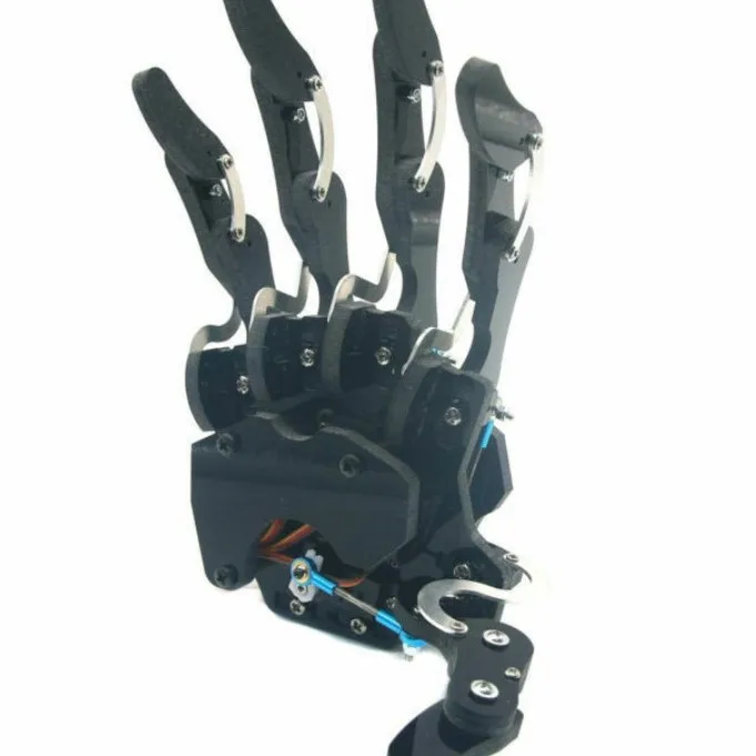 Lightweight Acrylic Bionic Mechanical Hand 5 Separately Movable Fingers Small Servo Robot Palm Mechanical Arm Model