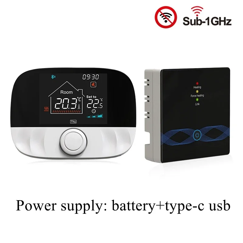 RF Draadloze Thermostaat Smart WiFi Vloerverwarming Voor Gas Boiler Batterij Aangedreven Tuya Temperatuurregelaar Ontvanger Alice Google