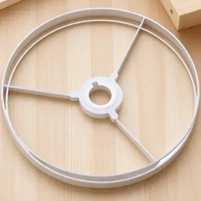 

1 Set 25Cm Metal Lamp Shade Ring Diy Lampshade Support Frame Wire Ring For Chandelier Pendant Light Vintage Modern Drum Cover