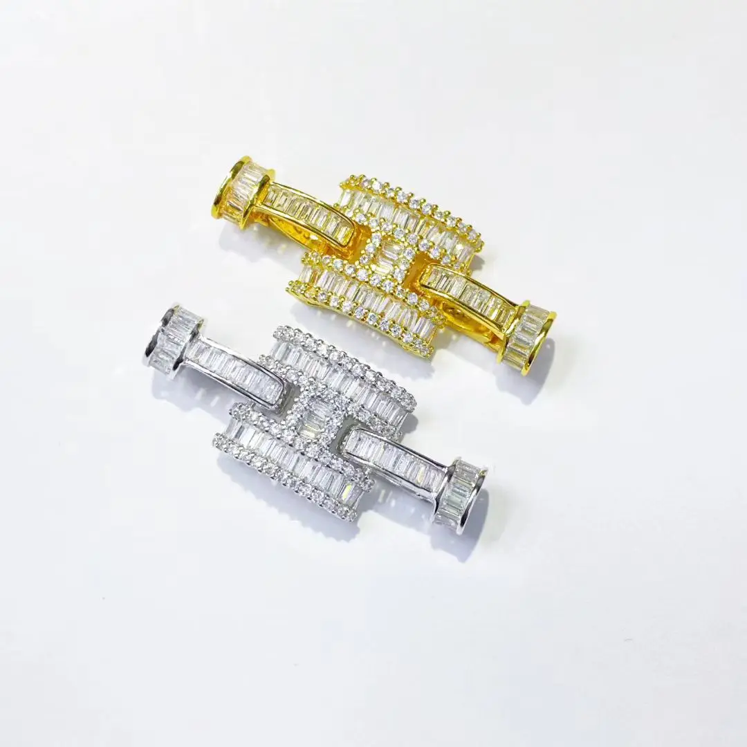 Wholesale DIY 925 Sterling Silver Pendant Necklace Bracelet Clasp Hook Accessories for 5-15mm Pearls 5pcs/lot