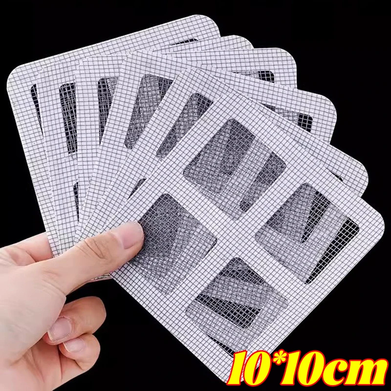 20Pcs Disposable Hair Catcher for Shower Mesh Shower Drain Covers Floor Sink Strainer Filter Mesh Sticker Bathroom Accessories