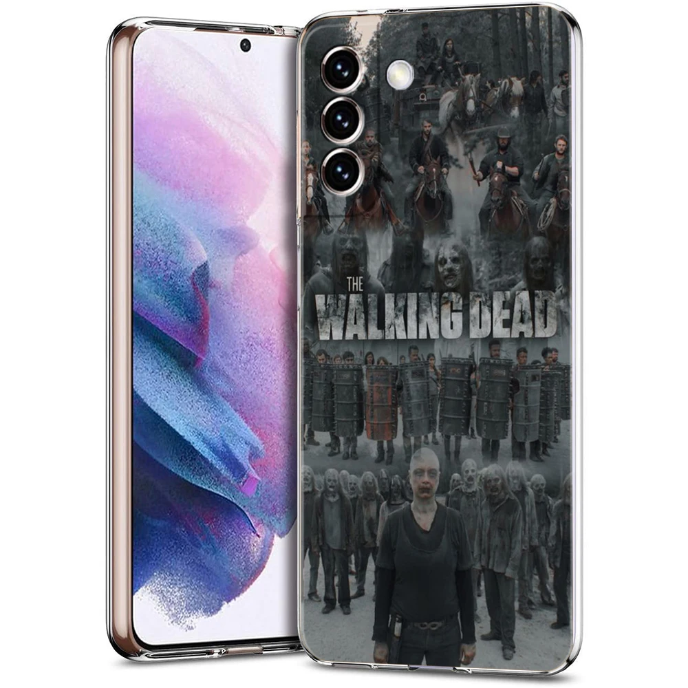 Etui The Walking Dead do Samsung S24 S23 S22 S20 S21 FE Ultra S24 S23 S10 S10E S9 S8 Plus 5G Przezroczysta obudowa telefonu Torby TPU