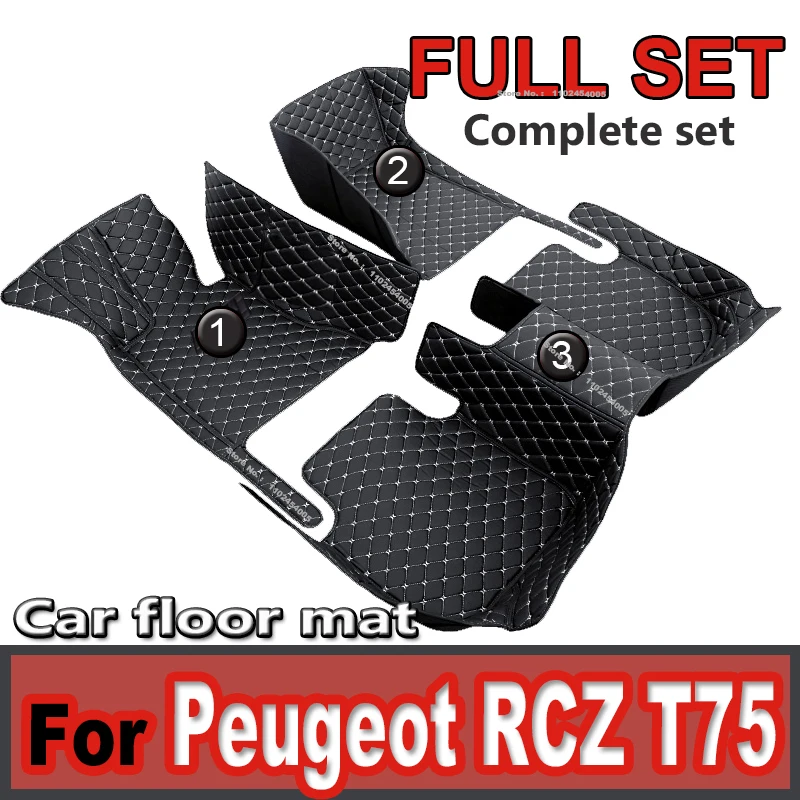 

Car floor mats for Peugeot RCZ T75 2009~2015 Interior Details Car Accessories Carpet