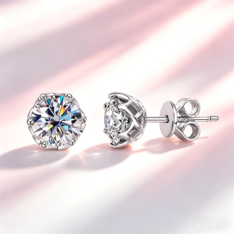 Thumbnail 2 - #77 Latest Moissanite Stud Earrings Offers