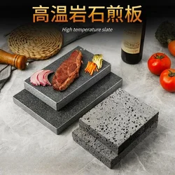 Lava Stone Steak Plate Cooking Hot Stones for Steak Indoor Grill Sizzling Hot Steak Stone Cooking Rock