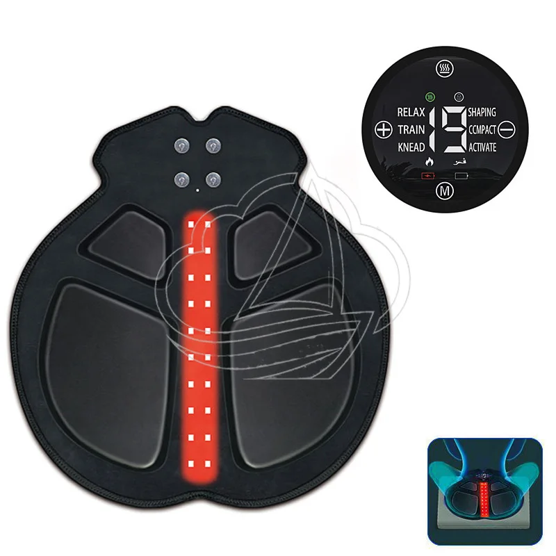 Pelvic Floor Muscle Repair Device, Red LED Indicator, USB Plug, Portable Handheld Kegel Exerciser for Home Body Shaping