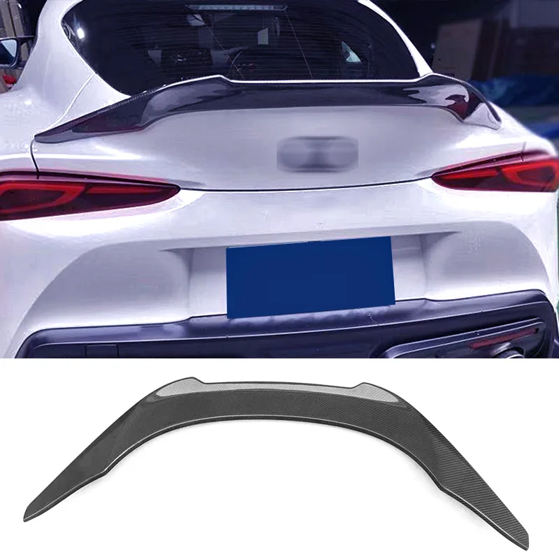 

Real Carbon Spoiler for Toyota Supra A90 2019-2022 Year Rear Ducktail Glossy Black Trunk Wing Accessories