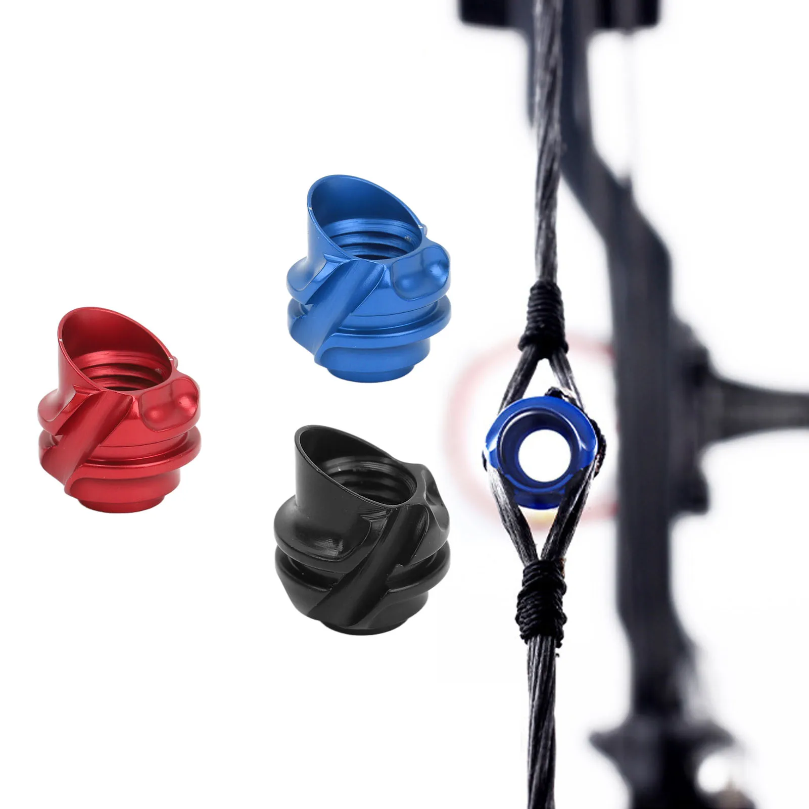 45° 37° Compound Bow Peep Sight Aluminum Alloy Archery Hooded Peep Sight for Compound Bow Hunting Archery Accessories