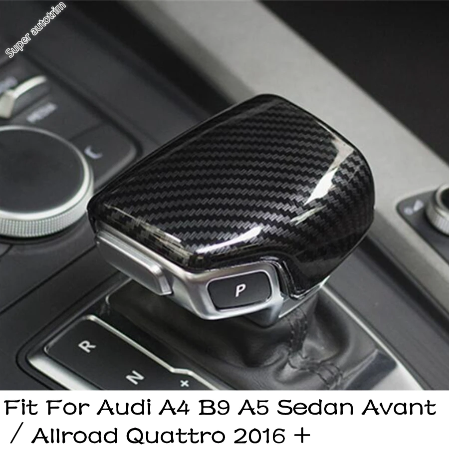 

Gear Shift Knob Handle Decoration Cover Trim For Audi A4 B9 A5 Sedan Avant / Allroad Quattro 2016 -2020 ABS Accessories Interior