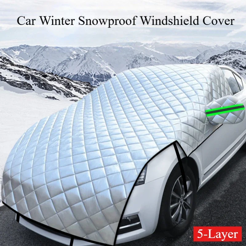 5-Layer Car Cover Hail Snow Shade Awning From Protective Dust Waterproof Exterior Protect Anti UV Outdoor Protector Covers