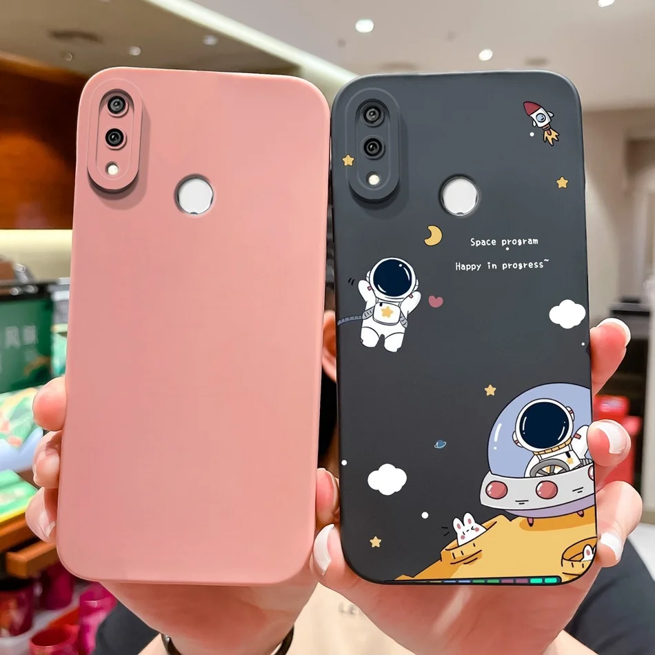 Case For Huawei Y9S Y9 Prime Y9A Cute Pilot Soft Liquid Silicone Camera Lens Protection Back Cover For Huawei Y9 Prime 2019 Capa
