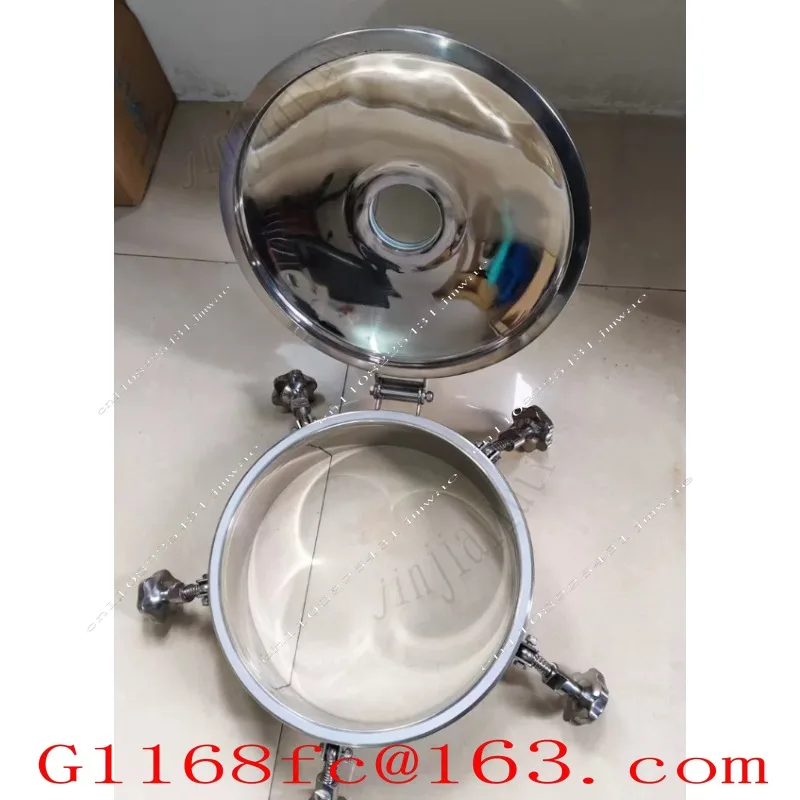 Stainless Steel Sight Glass Manhole Observation Hole with Pressure Observation Flange Manhole Reaction Kettle Sight Glass