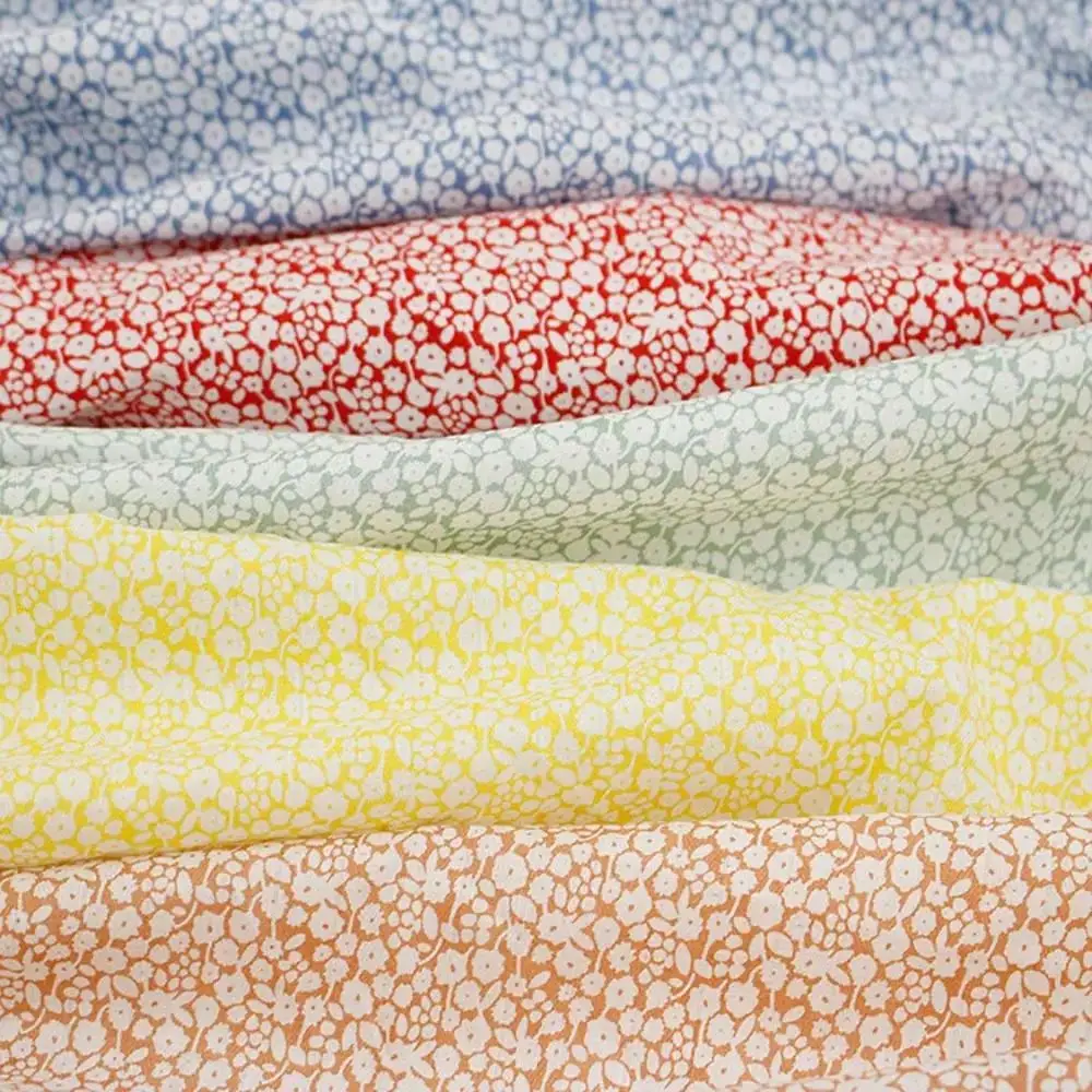 

2025 New High Quality Elegant Floral 100% Cotton Fabric for Sewing Clothing Handmade Products