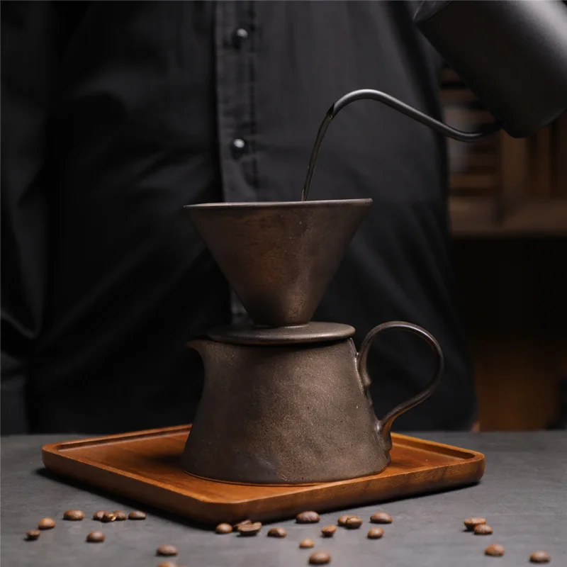 

Набор кофейников Cerc, ручная работа, воронка V60, фильтр для кофе, чашка, фильтр для заваривания кофе, обеденная посуда