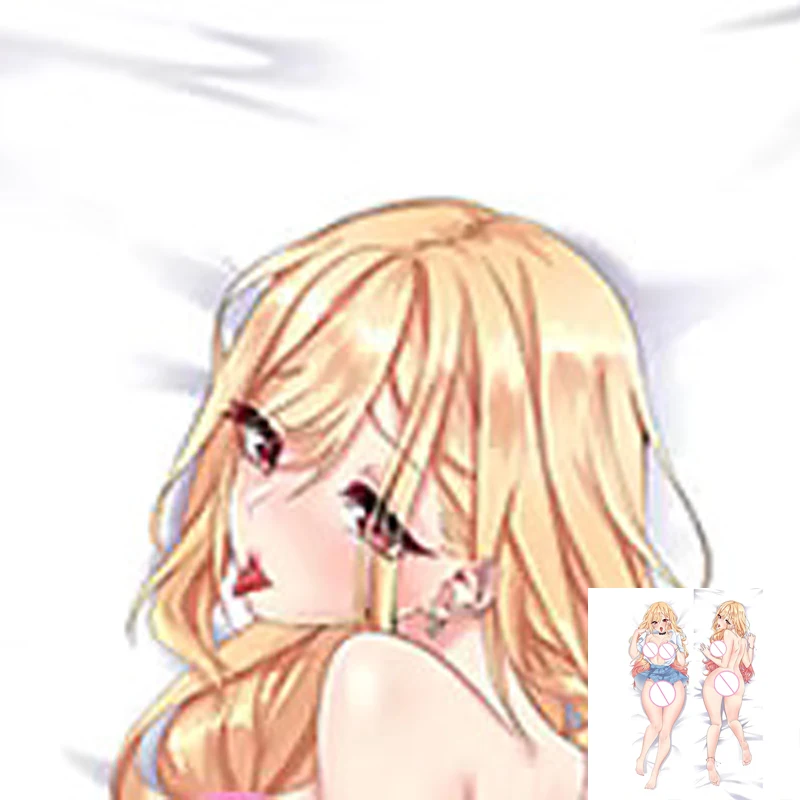 

Dakimakura Anime Pillow Cover Kitagawa Marin Double Sided Print 2Way Cushion Cover Xmas Gifts