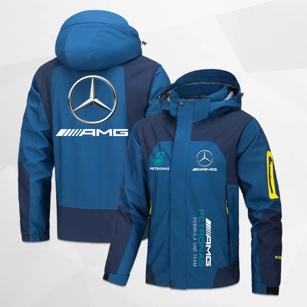 Chaquetas de Ciclismo de motocicleta Mercedes Benz para hombre y mujer, chubasqueros de Montañismo para deportes al aire libre, otoño e invierno,