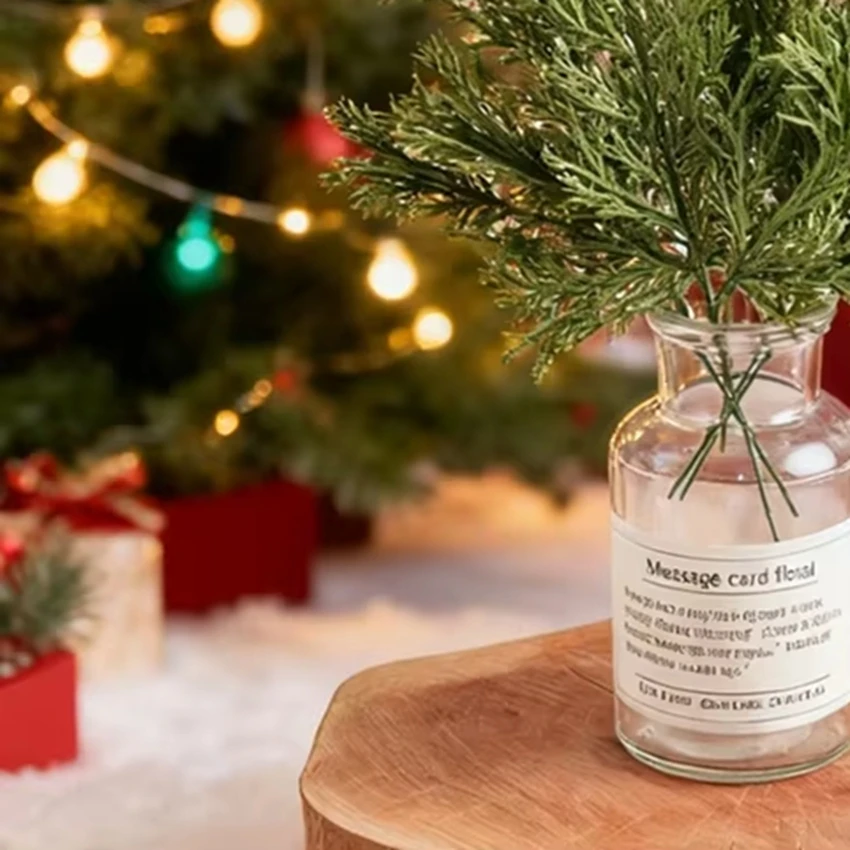 

5/10pcs Artificial Plants Leaves Christmas Home Room Decorations Outdoor Materials Wholesale Product Wedding Flower Pretty Gifts