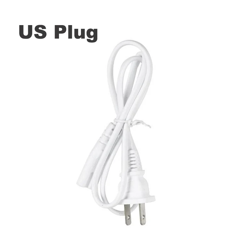 Car EU US Plug Cable For Electric Lunch Box Wire 12V 24V 110V 220V Car Truck Power Cord Adapter Replace Accessories 80cm Black