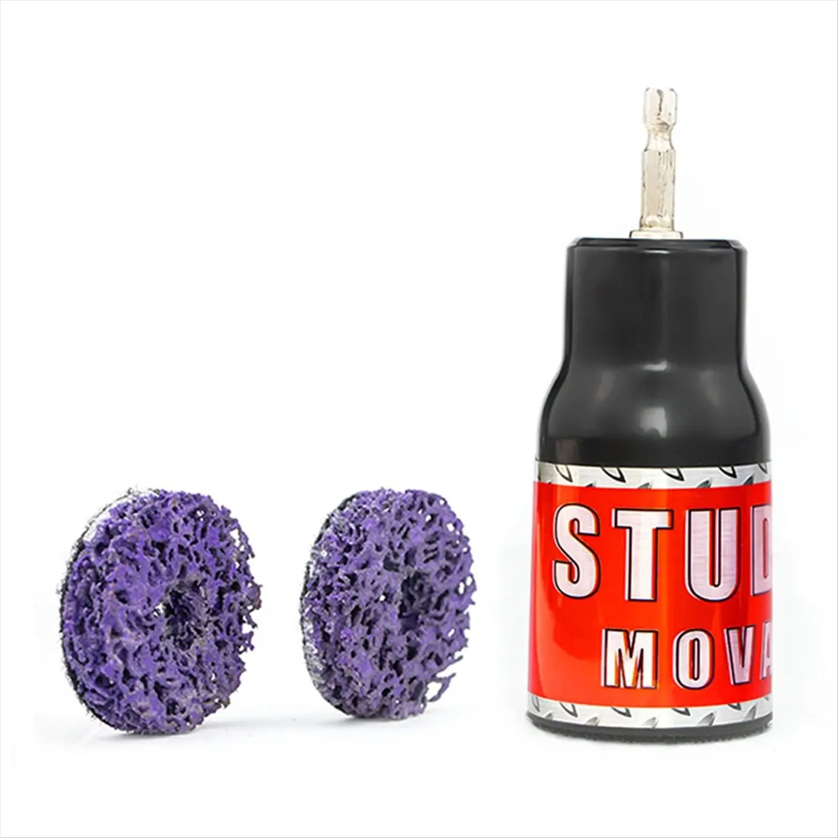 Metal Scale Remover Tool Stud Rust Removal Tool Wheel Hub Cleaner Hub Cleaning Tool Metal+Plastic
