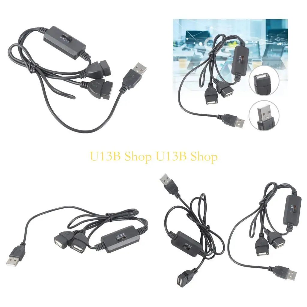 

U13B 3 Speed Adjustable USB Power Cable Plastic Construction For Fan Pumps Blowers